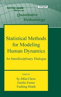 Enlarge image Cover: Statistical Methods for Modeling Human Dynamics - Routledge
