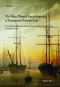 Cover: Max Planck Encyclopedia of European Private Law - Oxford University Press