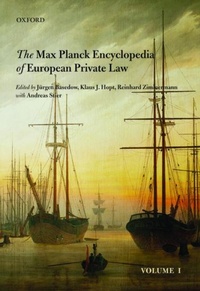 Enlarge image Cover: Max Planck Encyclopedia of European Private Law - Oxford University Press