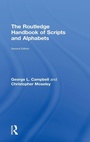 Cover: The Routledge Handbook of Scripts and Alphabets - Routledge
