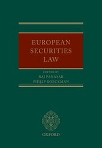 Abbildung von: European Securities Law - Oxford University Press