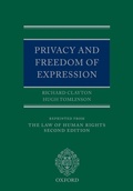 Cover: Privacy and Freedom of Expression - Oxford University Press