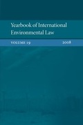 Cover: Yearbook of International Environmental Law 2008 - Oxford University Press