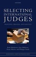 Cover: Selecting International Judges - Oxford University Press