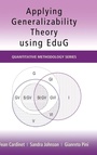 Cover: Applying Generalizability Theory using EduG - Routledge