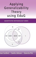 Cover: Applying Generalizability Theory using EduG - Routledge