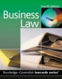 Abbildung von: Cavendish: Business Lawcards - Routledge-Cavendish