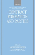 Cover: Contract Formation and Parties - Oxford University Press