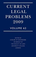Cover: Current Legal Problems 2009 - Oxford University Press