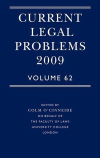 Enlarge image Cover: Current Legal Problems 2009 - Oxford University Press