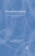 Cover: Persons in Context - Routledge