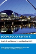 Cover: Social Policy Review 17 - Policy Press