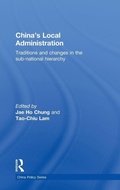 Cover: China's Local Administration - Routledge