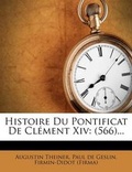 Cover: Histoire Du Pontificat De Clement Xiv - Nabu Press