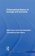 Cover: Philosophical Basics of Ecology and Economy - Routledge