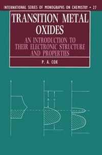 Enlarge image Cover: Transition Metal Oxides - Clarendon Press