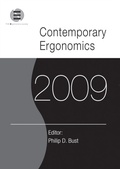 Cover: Contemporary Ergonomics 2009 - Taylor & Francis