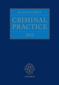 Cover: Blackstone's Criminal Practice: Book and CD-ROM Pack with All Supplements - Oxford University Press