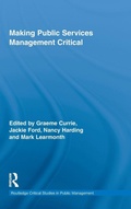 Cover: Making Public Services Management Critical - Routledge