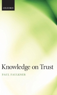 Enlarge image Cover: Knowledge on Trust - Oxford University Press