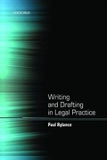 Bild: Writing and Drafting in Legal Practice - Oxford University Press