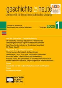 Abbildung von: geschichte für heute - Wochenschau Verlag