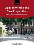 Cover: Opinion Writing and Case Preparation - Oxford University Press
