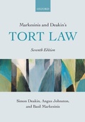 Cover: Markesinis and Deakin's Tort Law - Oxford University Press