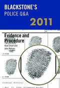 Cover: Evidence and Procedure 2011 - Oxford University Press