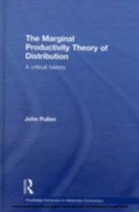 Enlarge image Cover: The Marginal Productivity Theory of Distribution - Routledge
