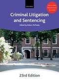 Cover: Criminal Litigation and Sentencing - Oxford University Press