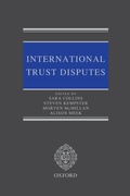 Cover: International Trust Disputes - Oxford University Press