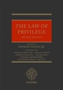 Cover: The Law of Privilege - Oxford University Press