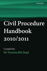 Enlarge image Cover: Civil Procedure Handbook 2010-2011 - Oxford University Press