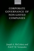 Cover: Corporate Governance of Non-Listed Companies - Oxford University Press