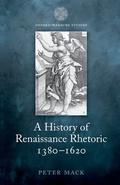 Cover: A History of Renaissance Rhetoric 1380-1620 - Oxford University Press