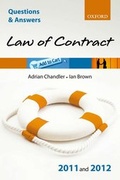 Cover: Q & A Revision Guide: Law of Contract 2011-2012 - Oxford University Press