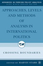 Cover: Approaches, Levels, and Methods of Analysis in International Politics - Palgrave MacMillan