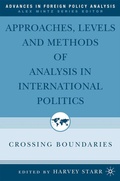 Cover: Approaches, Levels, and Methods of Analysis in International Politics - Palgrave MacMillan