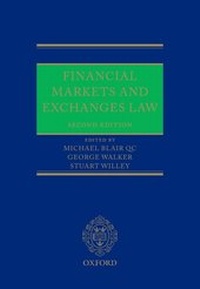 Enlarge image Cover: Financial Markets and Exchanges Law - Oxford University Press