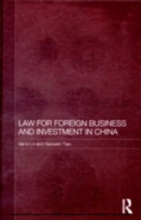 Abbildung von: Law for Foreign Business and Investment in China - Routledge