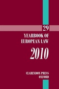 Cover: Yearbook of European Law: v. 29 - Oxford University Press