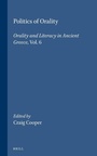 Cover: Politics of Orality - Brill