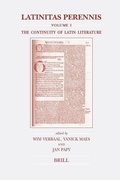 Cover: Latinitas Perennis. Volume I: The Continuity of Latin Literature - Brill
