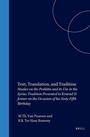 Cover: Text, Translation, and Tradition - Brill