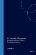 Cover: J.L. Vives: De officio mariti - Brill