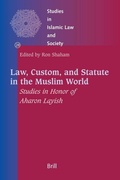 Cover: Law, Custom, and Statute in the Muslim World - Brill