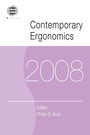 Cover: Contemporary Ergonomics 2008 - Taylor & Francis