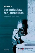 Cover: McNae's Essential Law for Journalists - Oxford University Press