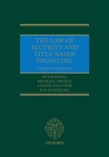 Cover: The Law of Security and Title-Based Financing - Oxford University Press